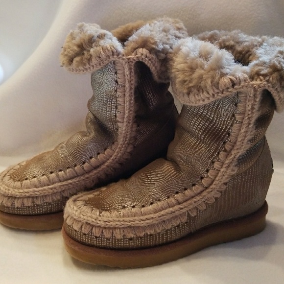 mou shearling boots